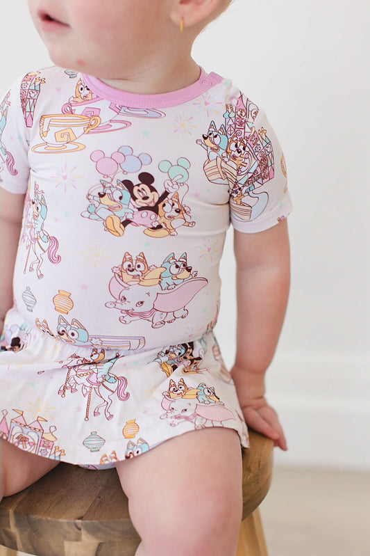 Pastel Park (Cotton Candy) - Bodysuit Dress