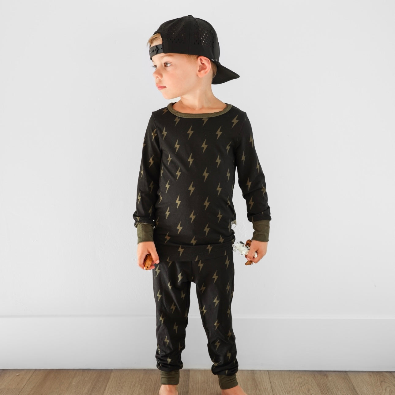 Black Bolt 2-Piece Bamboo Jammies