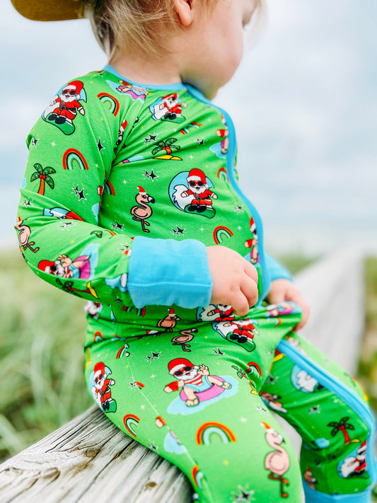 Tis The Sea-Sun Convertible Footie Pajama