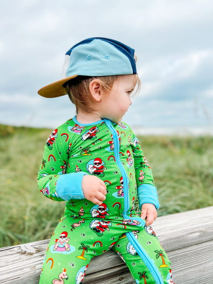 Tis The Sea-Sun Convertible Footie Pajama