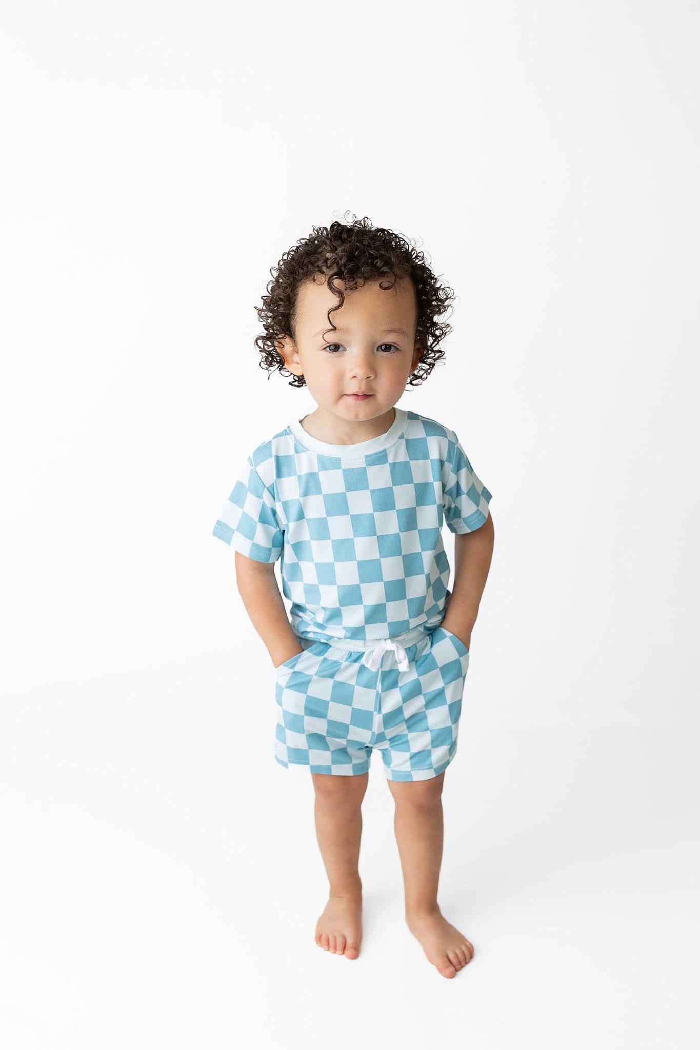 Honolulu Checker - Pocket Short Set