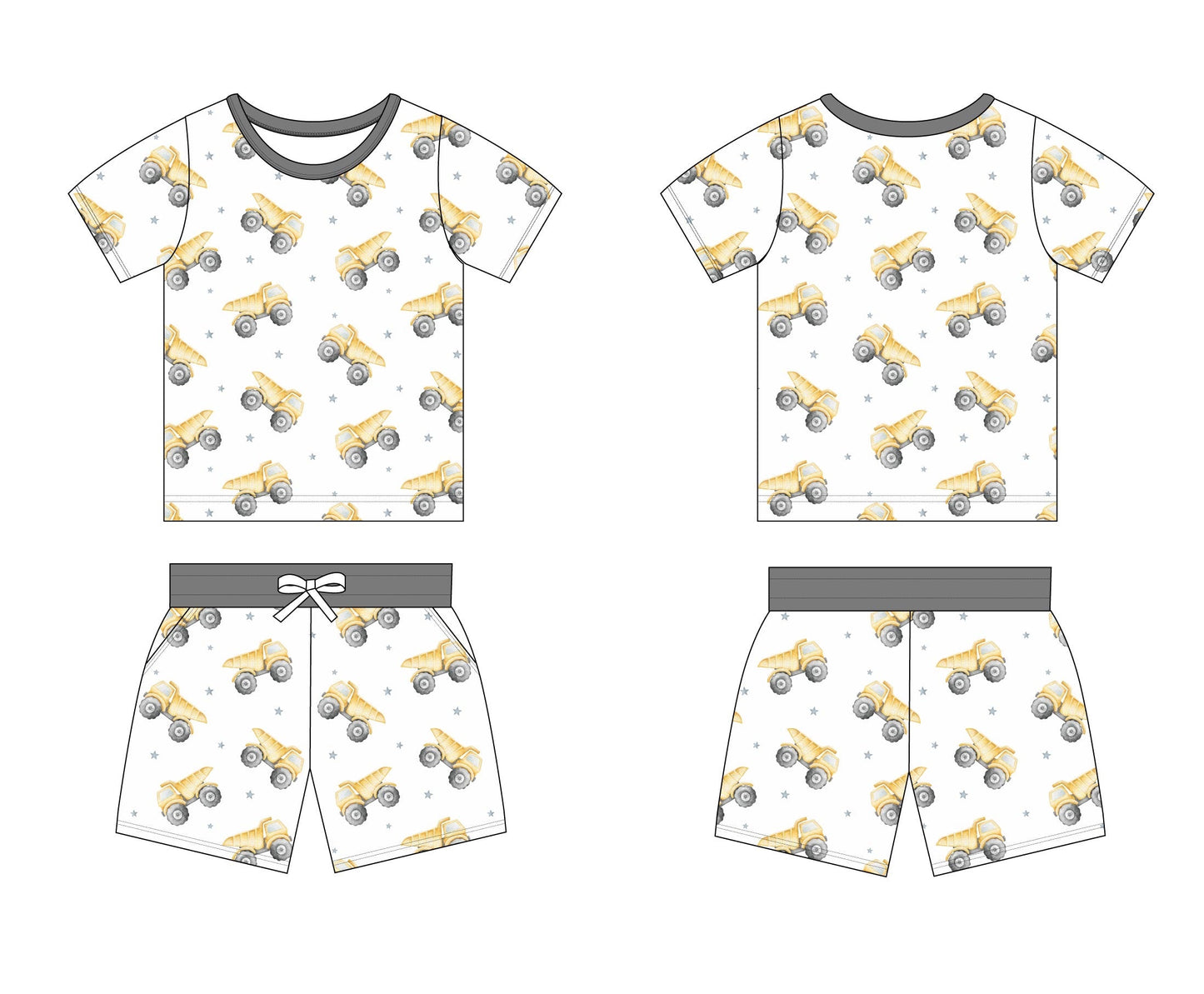 Dump Trucks - Pocket Short Set