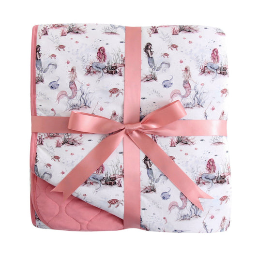Mermaid Cove Adult Quilted Blanket BDLJ