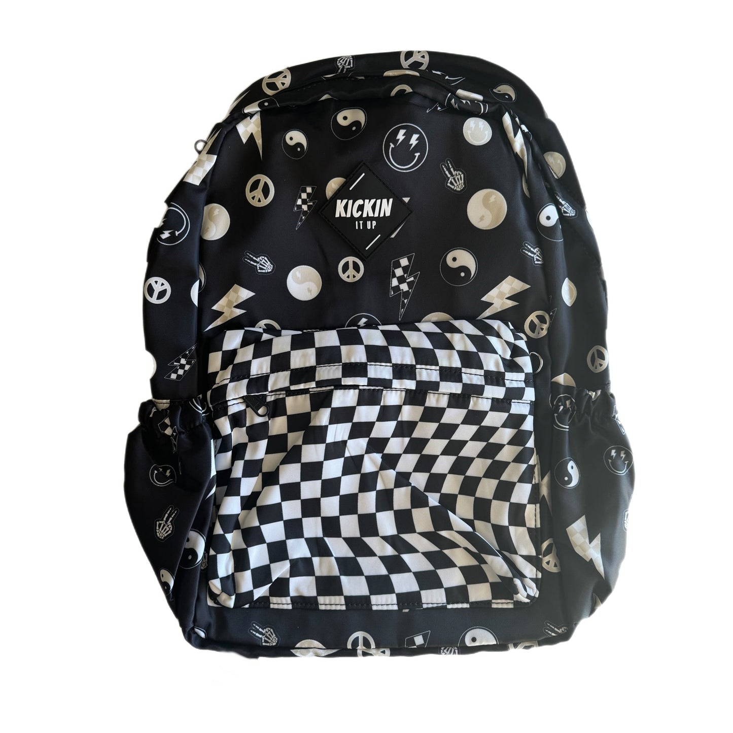 Black Good Vibes Full Size Backpack