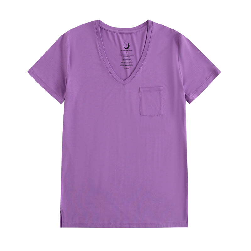 Block Party (Purple) Women's Solid Short Sleeve T-shirt