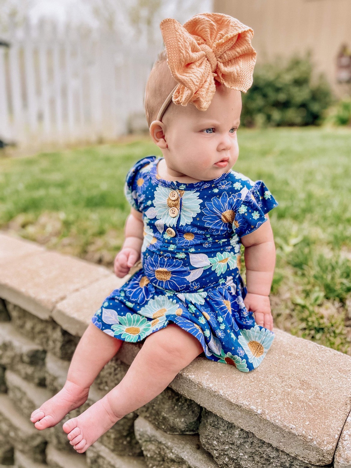 Bluepsie Daisy Bodysuit Twirl Dress