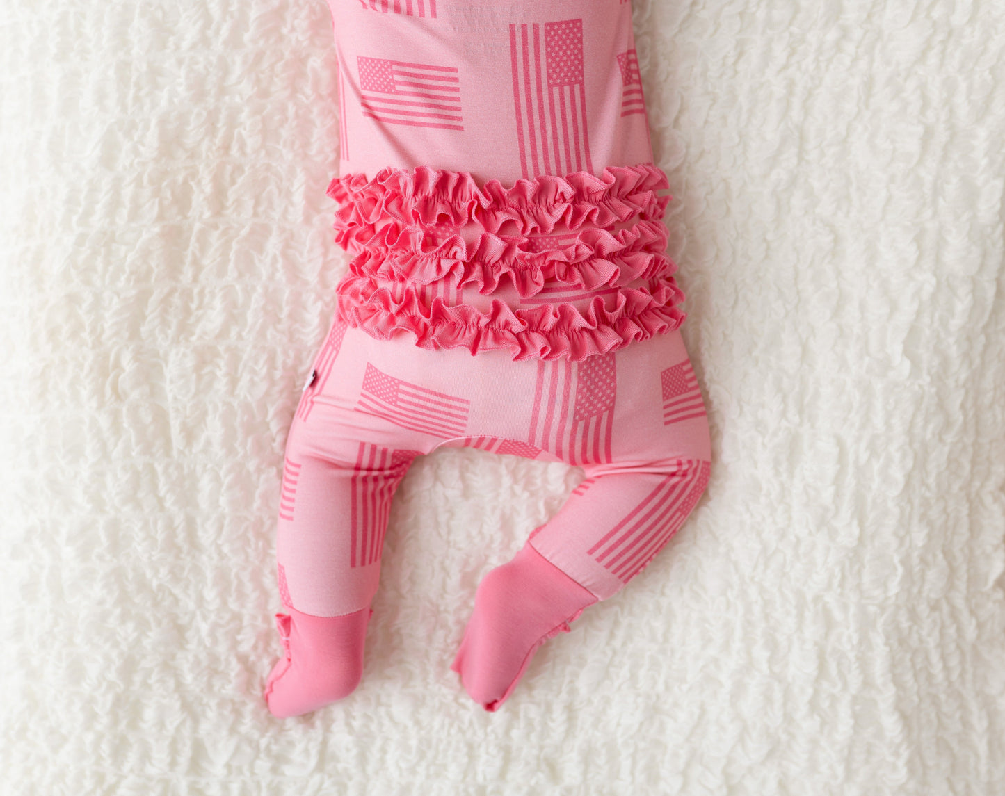 Kenzie Bamboo Ruffle Convertible Footie (2T-4T)