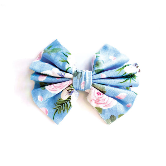 Lillian Floral Bamboo Tied Bow