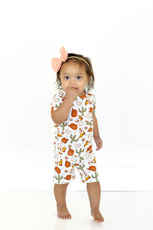 TWO PIECE SHORTIE SET- Howdy