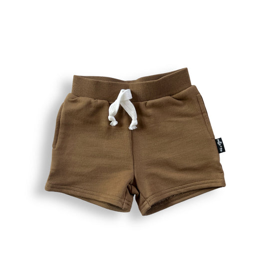 BAMBOO JOGGER SHORTS- Mocha