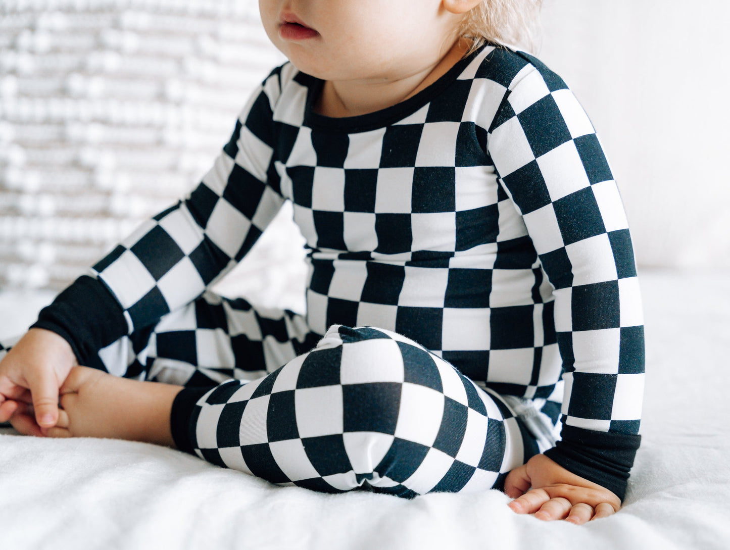 LONG SLEEVE 2 PIECE SETS- B+W Check