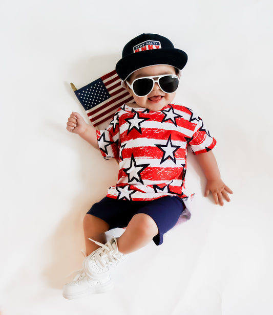 BIKER SET- Stars + Stripes