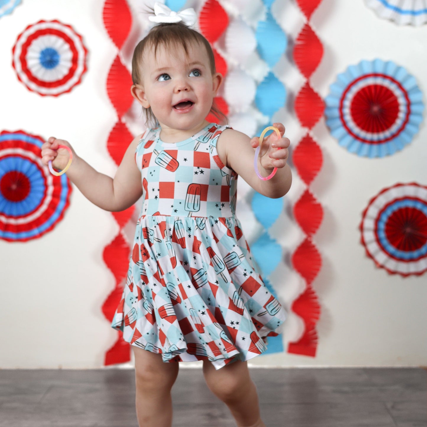 TANK TWIRL DRESS- Bomb Pops