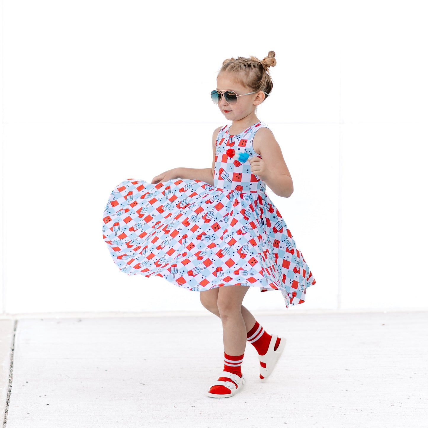 TANK TWIRL DRESS- Bomb Pops