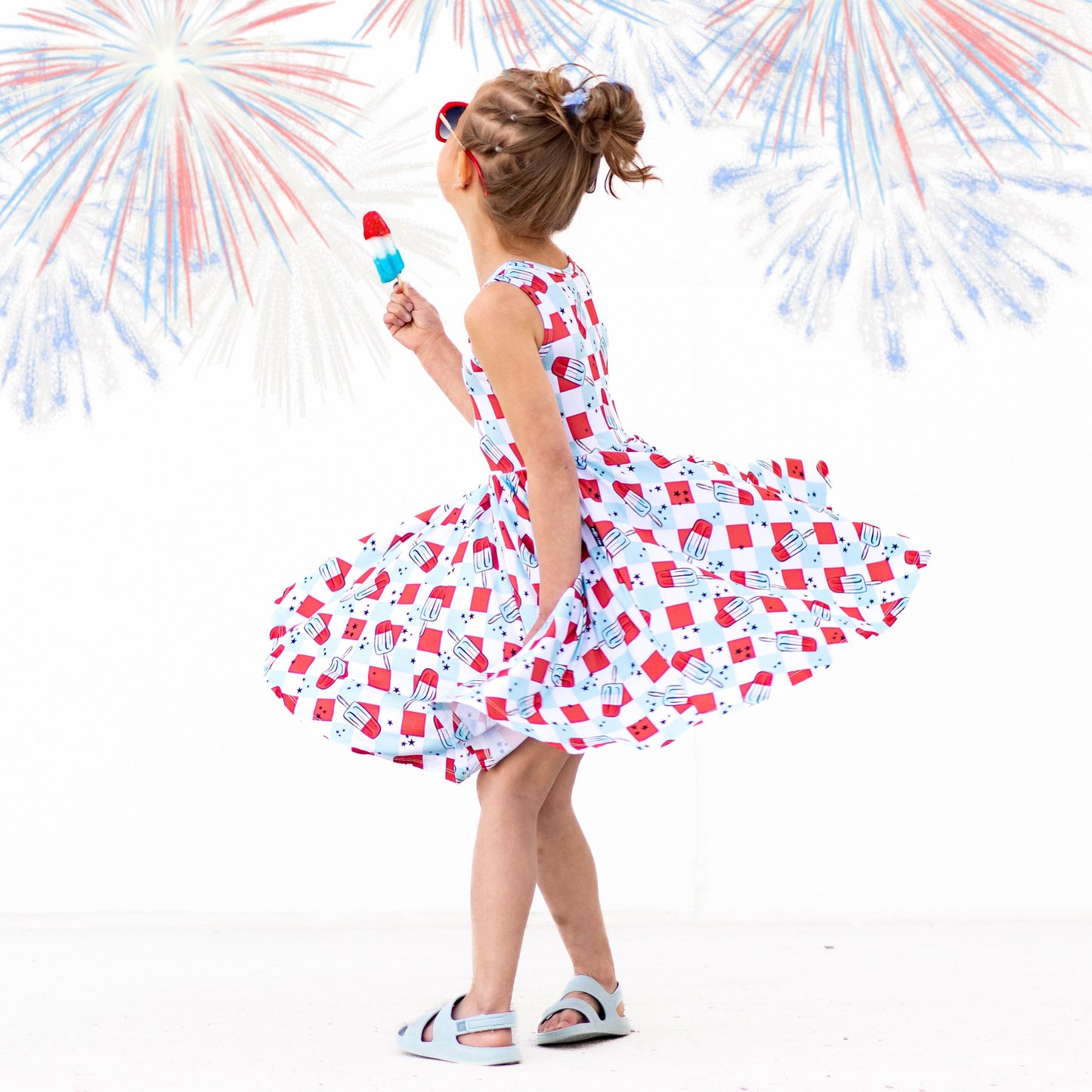 TANK TWIRL DRESS- Bomb Pops