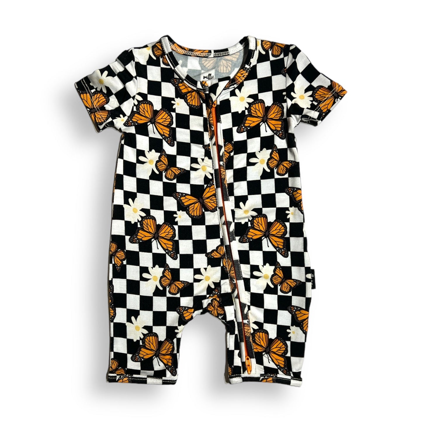 SHORTIE ZIP ROMPER - Butterflies