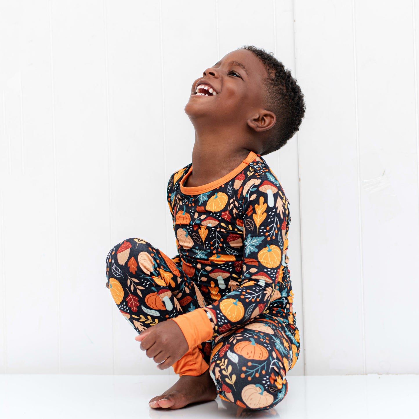 LONG SLEEVE 2 PIECE SETS- Pumpkin Leaves
