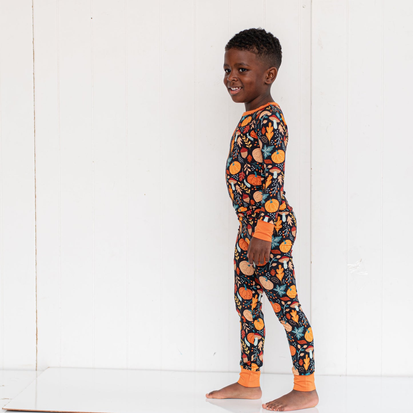 LONG SLEEVE 2 PIECE SETS- Pumpkin Leaves