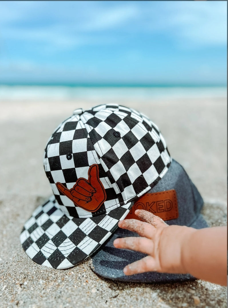 Hang Loose Checkered Snapback Hat