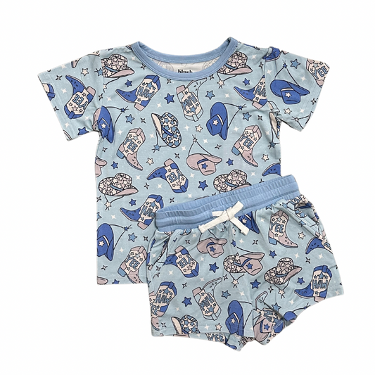 YEE HAW (blue) - Pocket Short Set