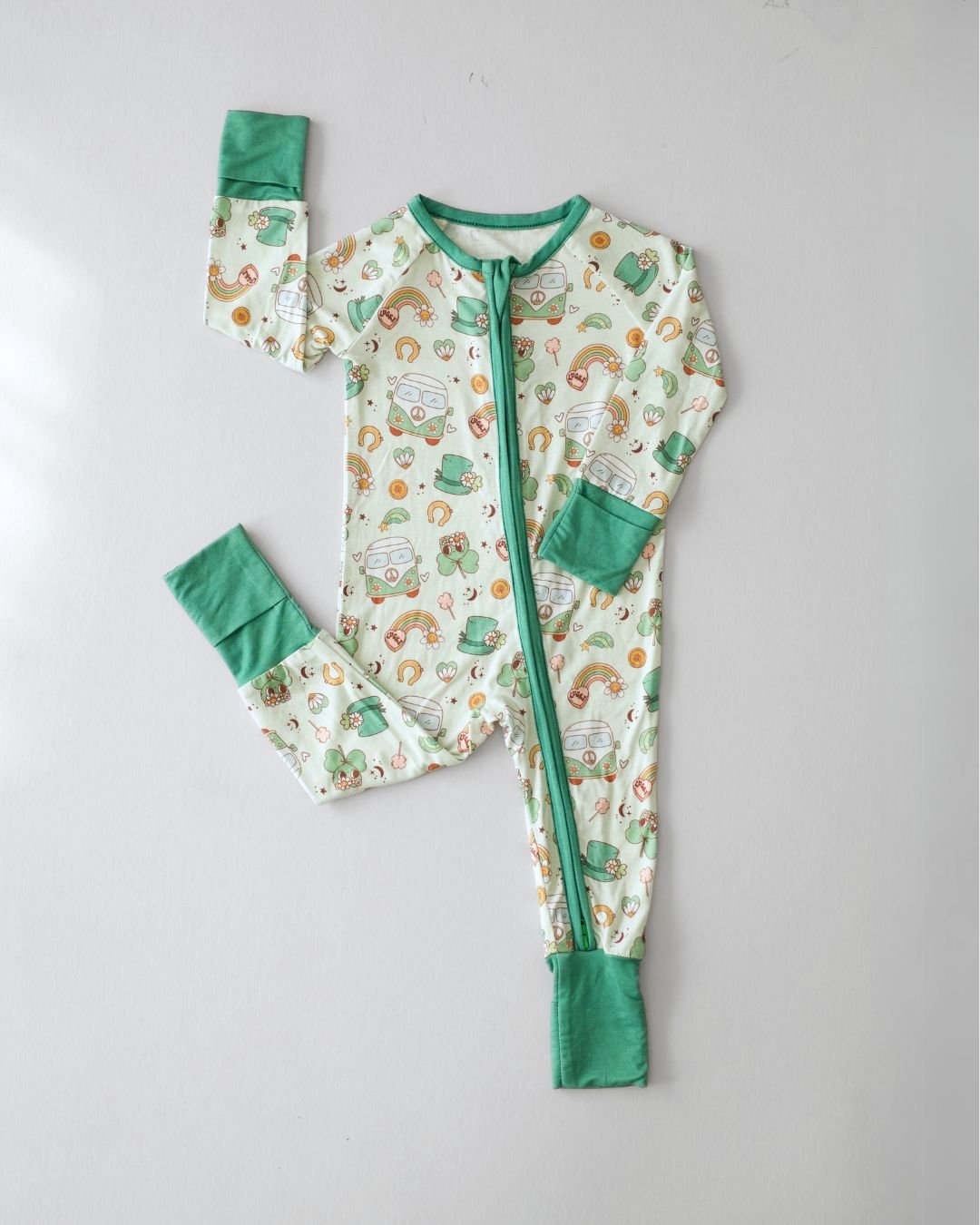 Bamboo Zip Romper | St. Patrick's