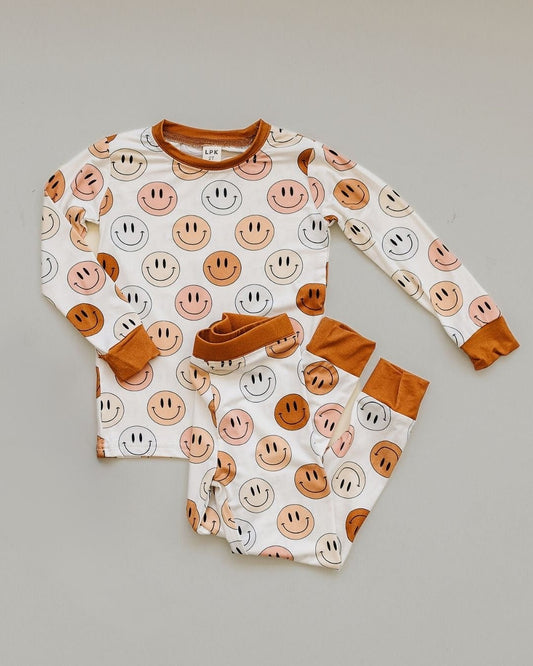 Smiley Bamboo Two Piece Set | Copper