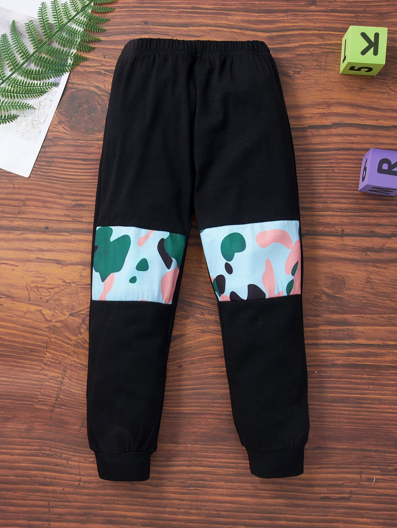 Kids Camouflage Elephant Graphic Tee and Joggers Set