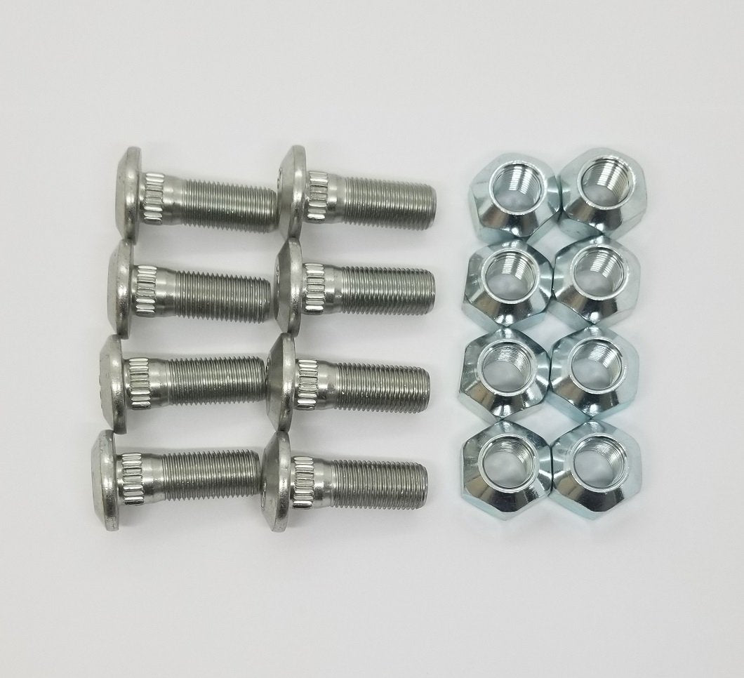 Set of 8 Lug Studs with Nuts Fits CAT 226B2 1595772 1427493