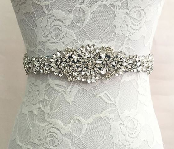 Crystal Wedding Belt Satin Bridal Ribbon