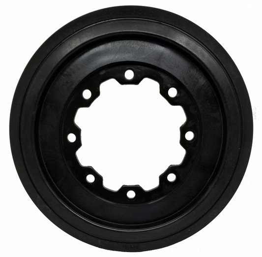 One 14" DuroForce Rubber Front Idler Wheel Fits Terex R190T 0702-264 RW6