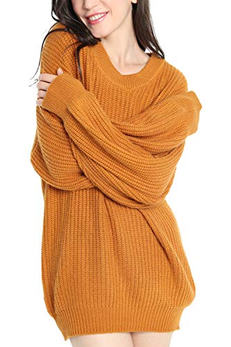 Womens Cashmere Oversized Loose Knitted Winter Sweater