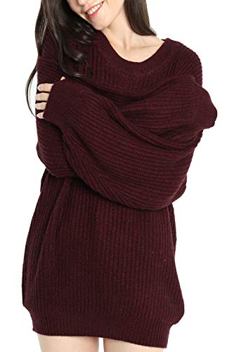 Womens Cashmere Oversized Loose Knitted Winter Sweater