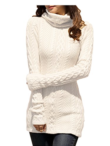 Womens Polo Neck Knit Long Sweater