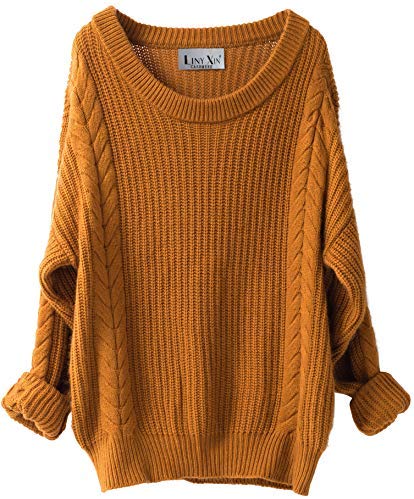 Womens Cashmere Oversized Loose Knitted Winter Sweater