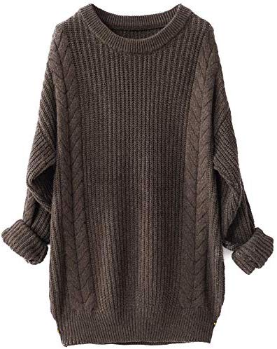 Womens Cashmere Oversized Loose Knitted Winter Sweater