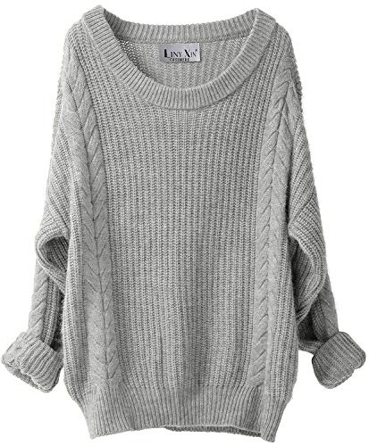 Womens Cashmere Oversized Loose Knitted Winter Sweater