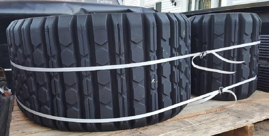 2 Factory OEM Rubber Tracks Fits CAT 257 Straight Bar Tread 15X4X42 3258624 15"