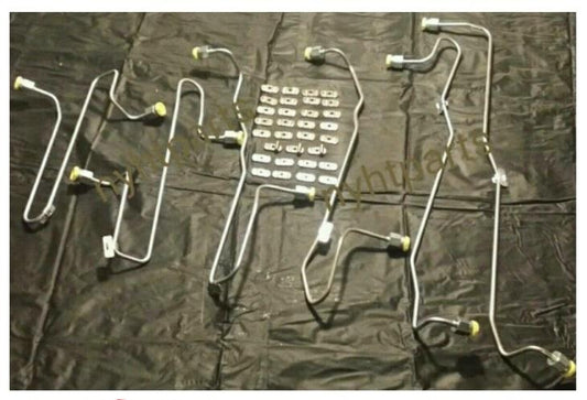 Fuel Injection Line Kit 6 pcs w/ Clamps Fits CAT- 3406 / 3406B / 3406C