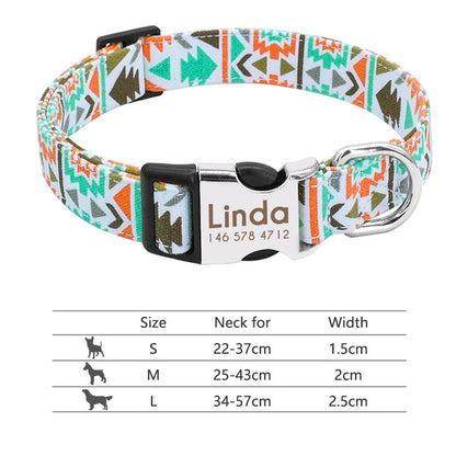 Personalized Pet Collar Engraved ID Tag Nameplate