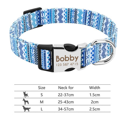 Personalized Pet Collar Engraved ID Tag Nameplate