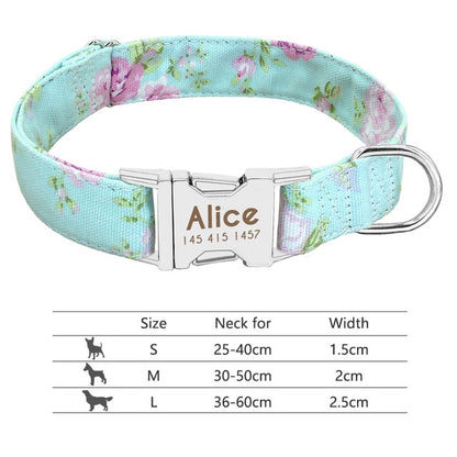 Personalized Pet Collar Engraved ID Tag Nameplate
