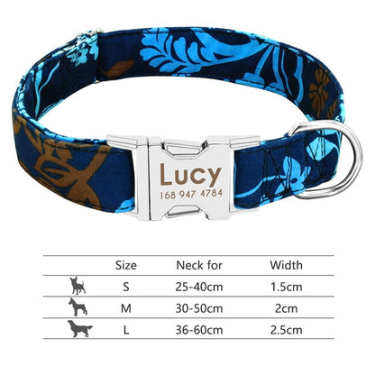 Personalized Pet Collar Engraved ID Tag Nameplate