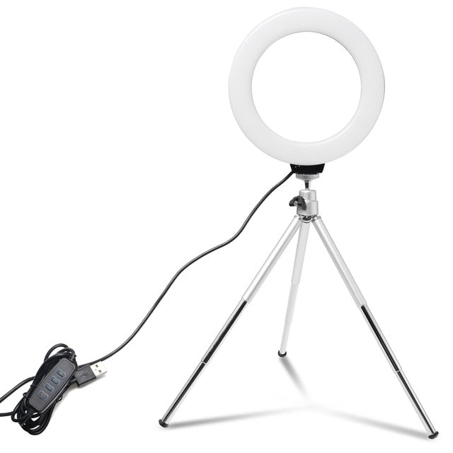 6 inch LED Ring Light With Tripod