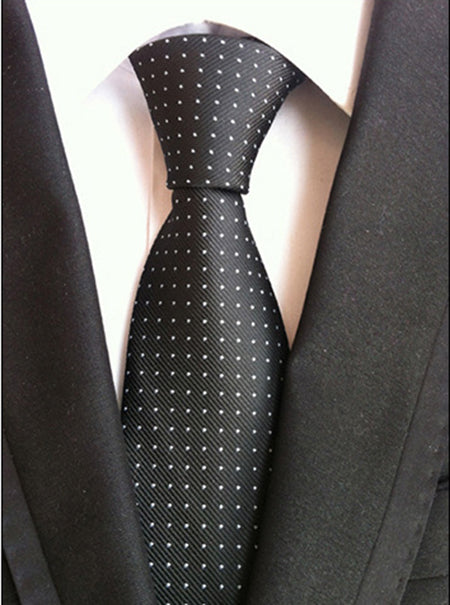 Fashion Silk Striped Plaid Mens Tie Classic Neckties