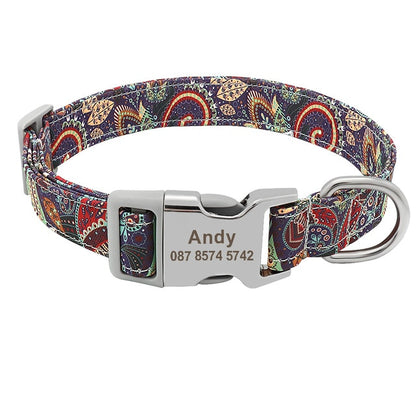 Custom Engraved Dog Cat Collar Tag Name ID