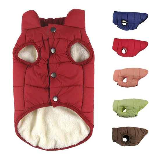 Winter Pet Dog Coat Vest Warm Clothes