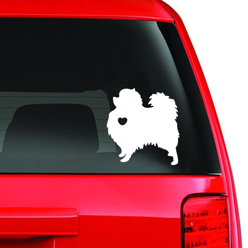 I Love My Pomeranian Dog Animal Car Decal Sticker