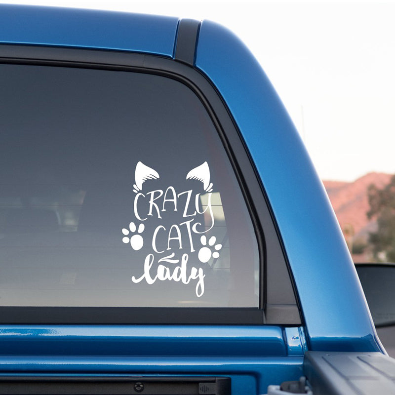 Crazy Cat Lady Decal Car Sticker