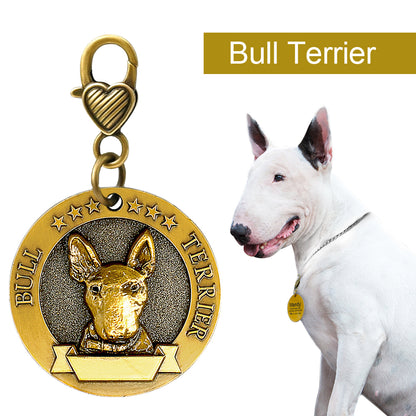 Dog ID Name Tag Engraved Personalized Metal