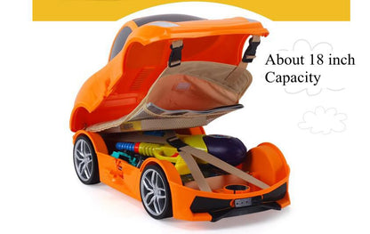 Children Rolling Luggage Suitcase Kids Car Travel Trolley Wheeled